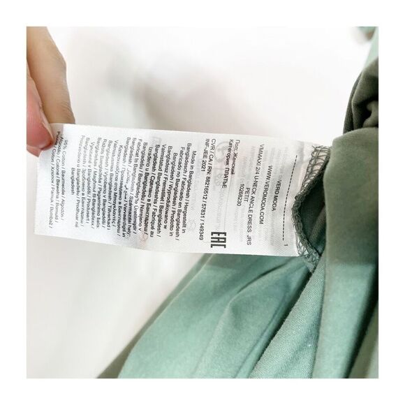 Vero Moda Dress Womens Medium Midi Jersey Cotton Stretch Form Fit NEW - Picture 4 of 6